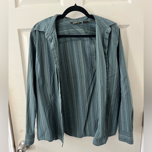 Blue striped button down - Picture 1 of 3